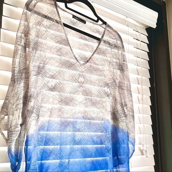 Gypsy 05 Gorgeous Silk Tie Dye Tunic Top, Swim Cover! Versatile & Sexy! … - Picture 6 of 13